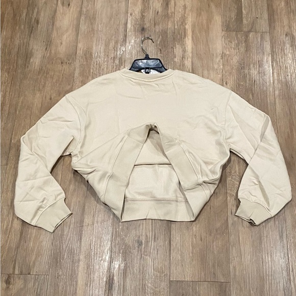 Pull & Bear-Basic Crew Neck Oversized Sweatshirt-Women's Size: Med-Stone-NEW!! - Picture 9 of 16